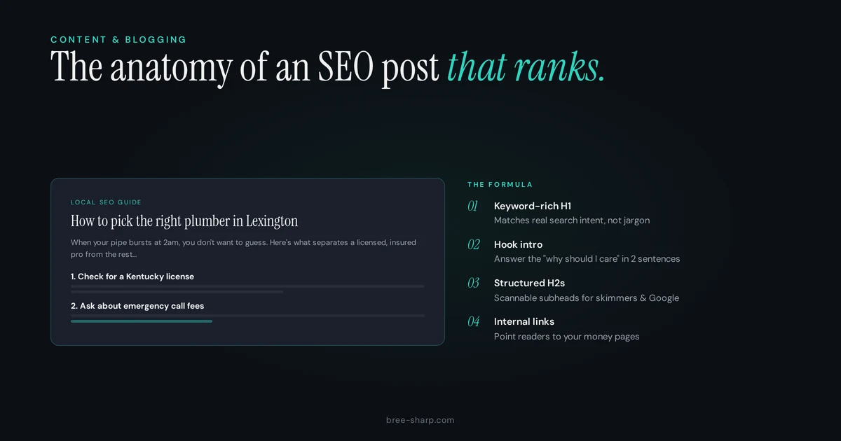 How to write SEO blog posts that rank for small businesses